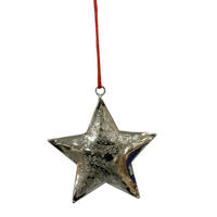 STEA DECORATIVĂ - argintiu, Lifestyle, metal (10/10cm) - X-Mas
