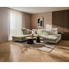 WOHNLANDSCHAFT - Beigebraun/Schwarz, Design, Textil/Metall (270/364/190cm) - Stylife