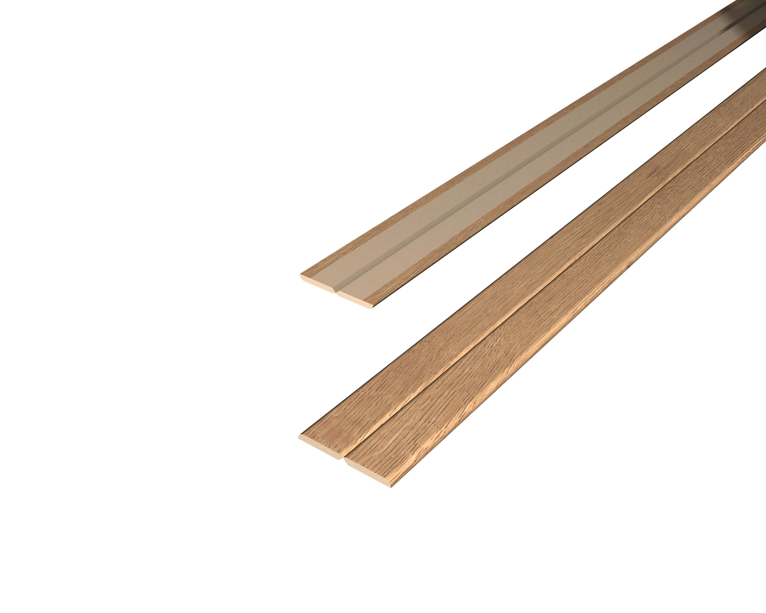 Faltleiste Eiche  - Eichefarben, Basics, Naturmaterialien (240/2.2/2.2cm) - Egger Holzwerkstoffe