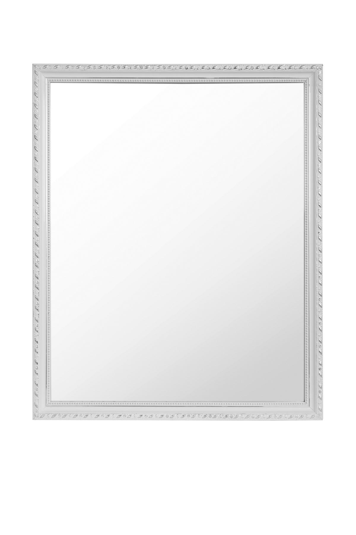 OGLEDALO ZIDNO  45/55/2 cm     - bijela, Lifestyle, staklo/drvo (45/55/2cm) - Carryhome