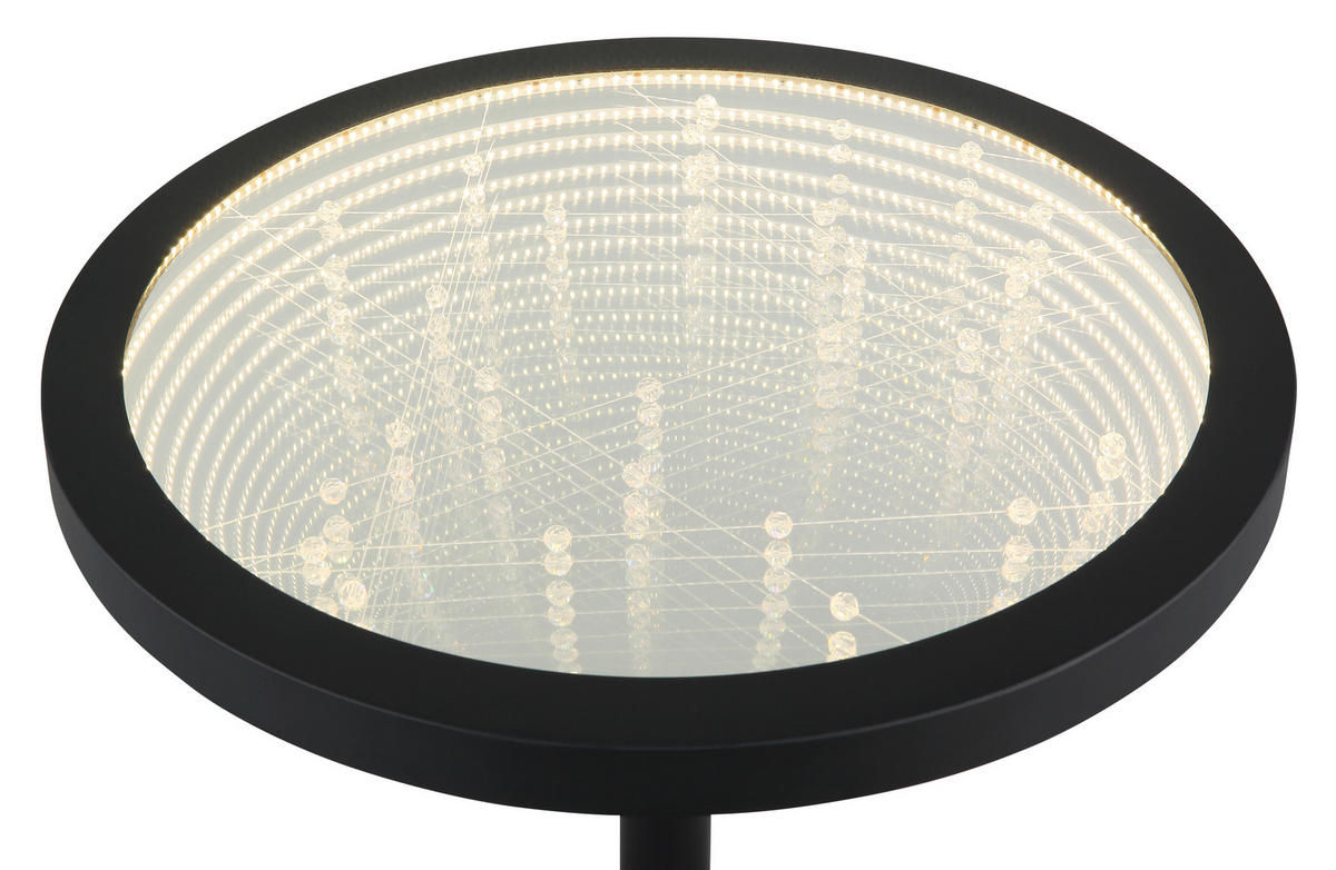 STOLNÍ LED LAMPA, nožní spínač, 50/47,5 cm  - čiré, Design, plast/sklo (50/47,5cm) - Globo