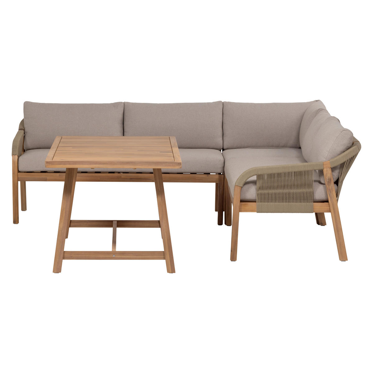 DINING-LOUNGESET  - Naturfarben, MODERN, Holz/Textil (81/151cm) - Livetastic