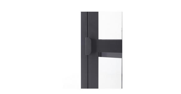 VITRINE in Schwarz - Schwarz, Design, Glas/Metall (50/180/35cm) - Xora