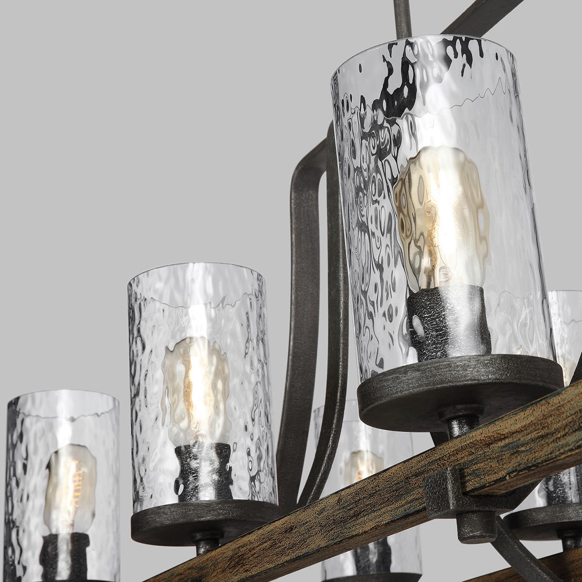 TAKKRONA Elstead Angelo 116.8/65.1/40.6 cm  - grå/ekfärgad, Natur, metall (116.8/65.1/40.6cm) - Elstead Lighting