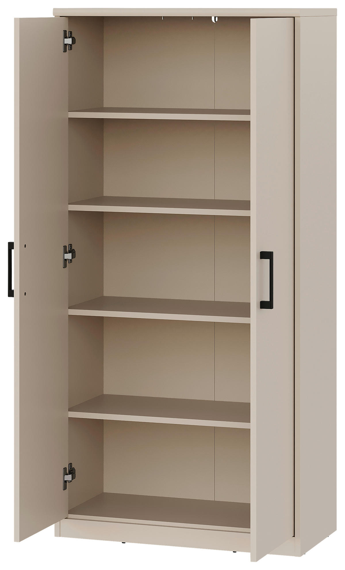 HIGHBOARD  in 72/148/36 cm  - Kaschmir/Schwarz, Basics, Holzwerkstoff/Kunststoff (72/148/36cm) - Xora