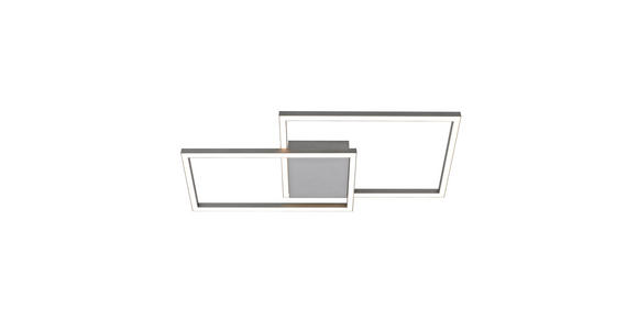 LED-DECKENLEUCHTE 49/24,5/5 cm   - Silberfarben, Trend, Metall (49/24,5/5cm) - Boxxx