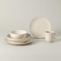 KOMBISERVICE Creme PEARL 5-teilig 1 Personen  - Creme, Basics, Keramik - Costa Nova