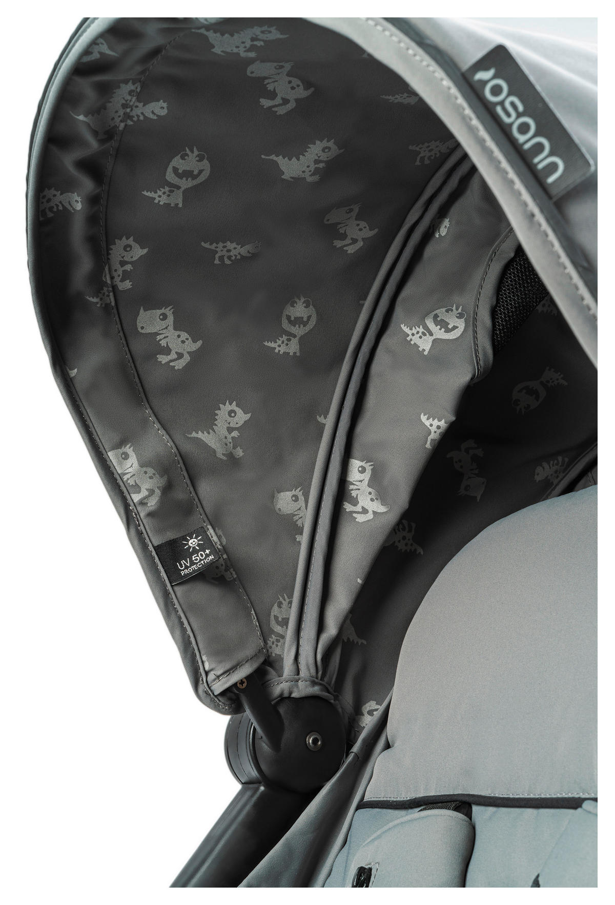 BUGGY Boogy Monster Grau  - Schwarz/Grau, Basics, Textil/Metall (48/100/74cm) - Osann