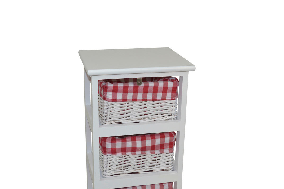 AUFBEWAHRUNGSREGAL - Weiß, KONVENTIONELL, Holz (25/30/76cm) - MID.YOU