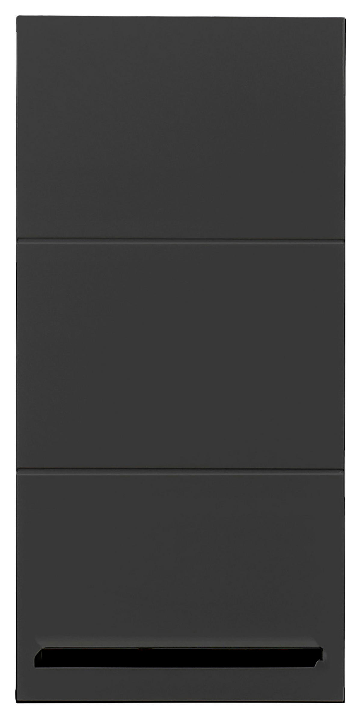 HÄNGESCHRANK 34/70/23 cm  - Eichefarben/Schwarz, Basics, Holzwerkstoff/Kunststoff (34/70/23cm) - MID.YOU