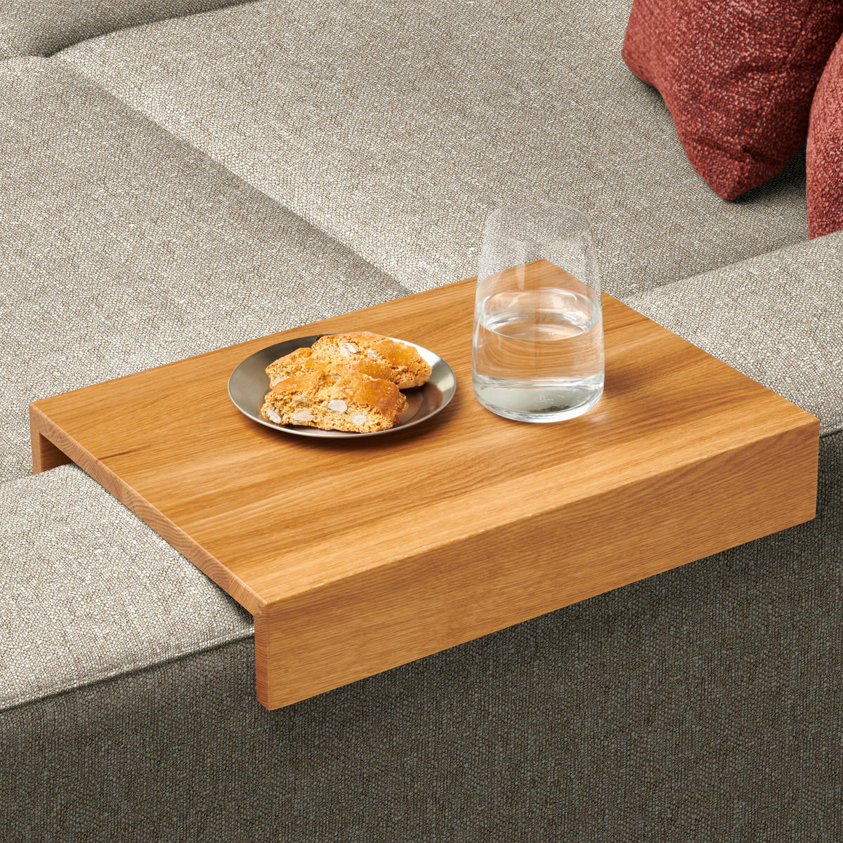 ECKSOFA  in Chenille Sandfarben  316/206 cm  - Sandfarben/Eichefarben, Design, Textil (316/206cm) - Sedda