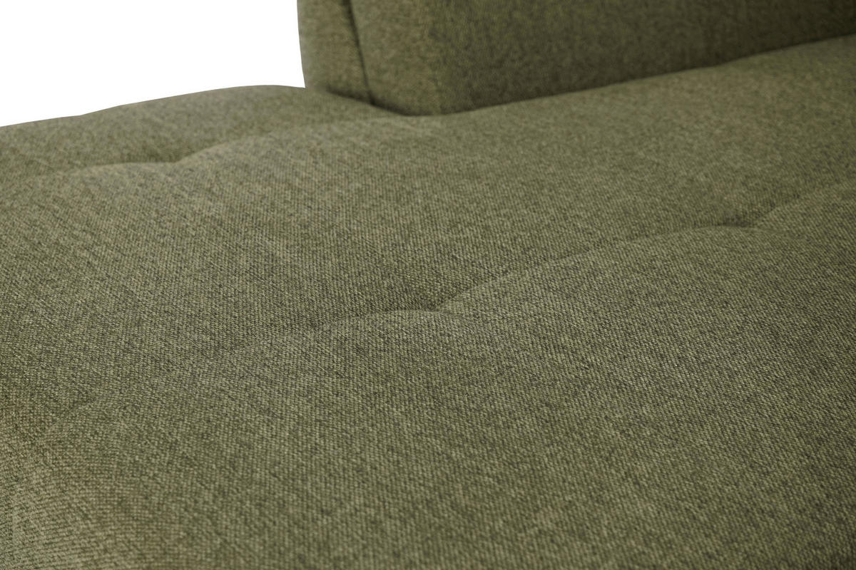 ECKSOFA in Webstoff Grün  - Schwarz/Grün, Design, Kunststoff/Textil (187/278cm) - Livetastic