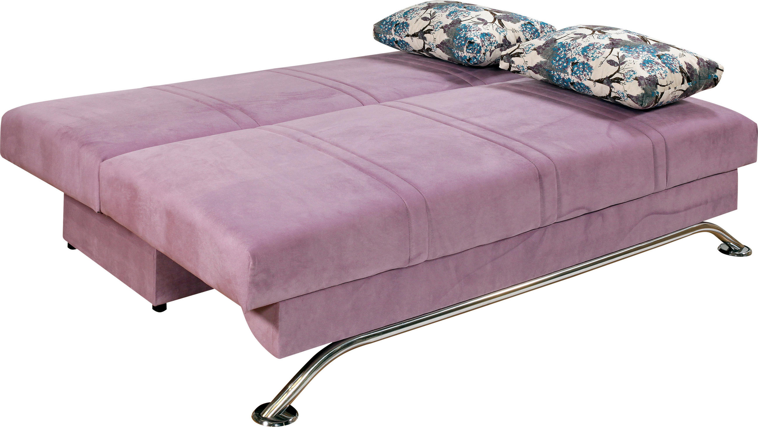 3-SED,  lila tekstil  - lila/črna, Design, tekstil (200/85/100cm) - Boxxx