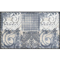 FUßMATTE 75/120 cm Arabesque  - Beige/Hellgrau, Design, Kunststoff/Textil (75/120cm) - wash+dry