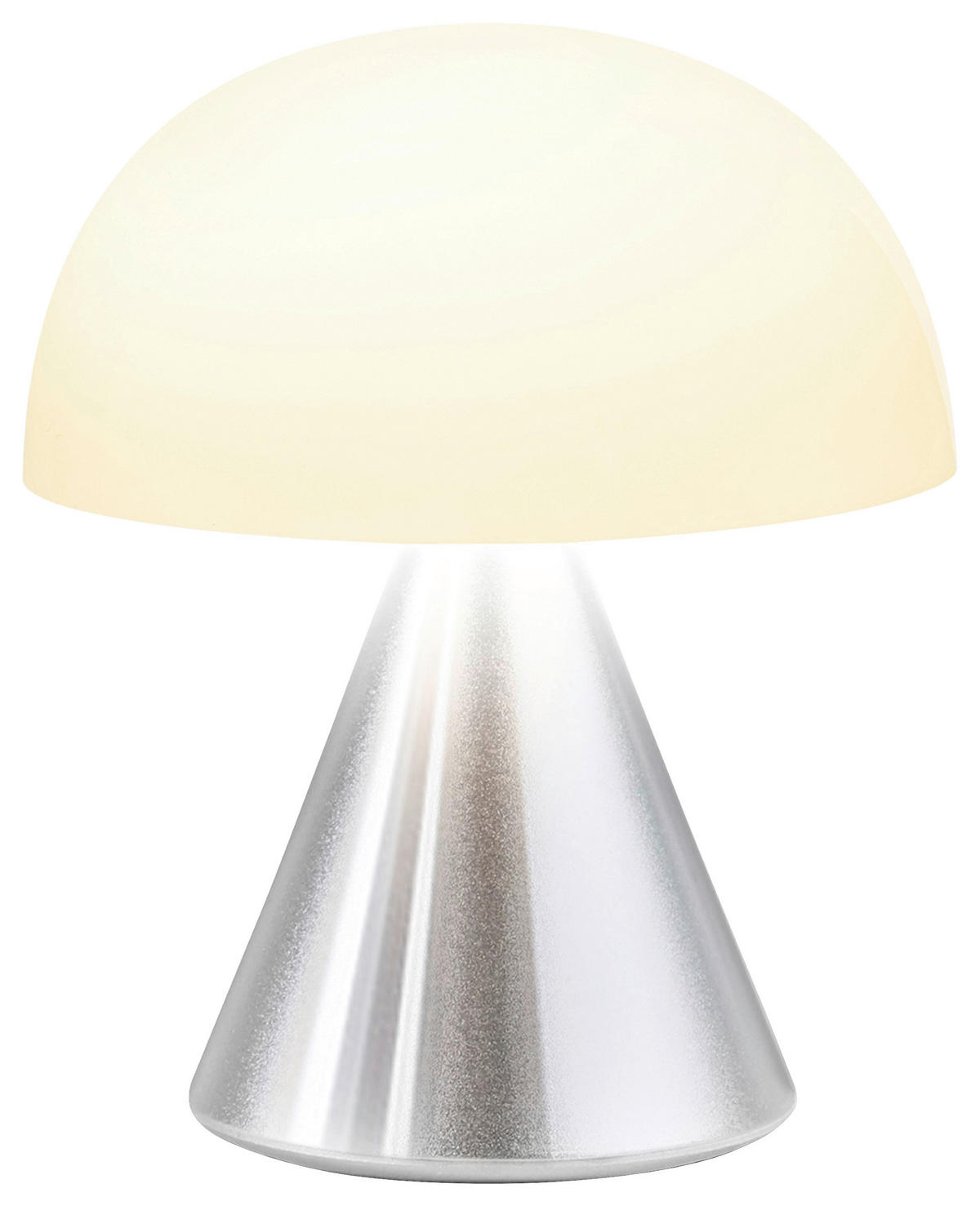 AKKU-TISCHLEUCHTE 7/8,3/7 cm   - Alufarben, Design, Kunststoff/Metall (7/8,3/7cm)