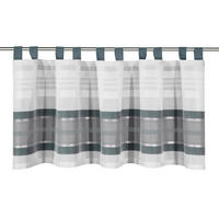 KURZGARDINE  140/45 cm  - Blau/Weiß, Basics, Textil (140/45cm)