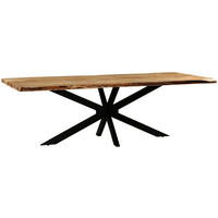 STOL ZA BLAGOVAONICU  crna, boje bagrema  drvo, metal      - boje bagrema/crna, Moderno, drvo/metal (240/110/76cm) - MID.YOU