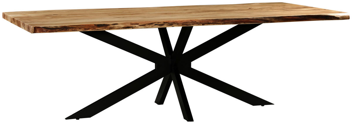 STOL ZA BLAGOVAONICU  crna, boje bagrema  drvo, metal      - boje bagrema/crna, Moderno, drvo/metal (240/110/76cm) - MID.YOU