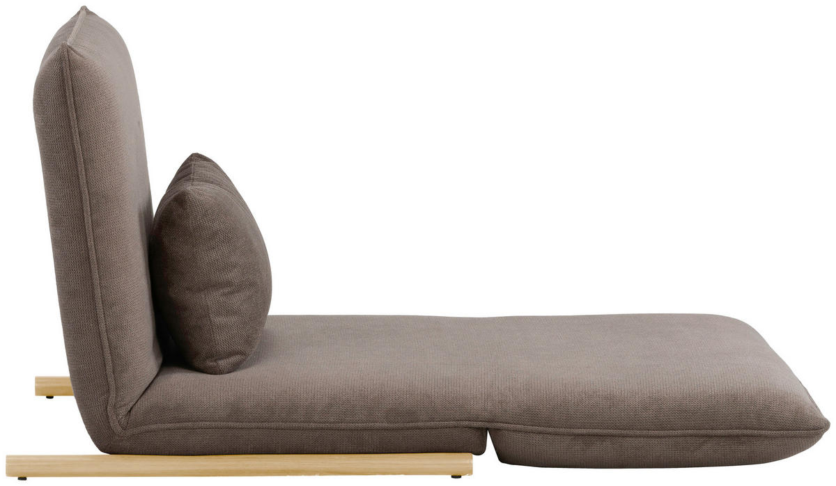 SESSEL in Samt Braun, Nussbaumfarben  - Nussbaumfarben/Braun, Design, Textil/Metall (93/97/80cm) - MID.YOU