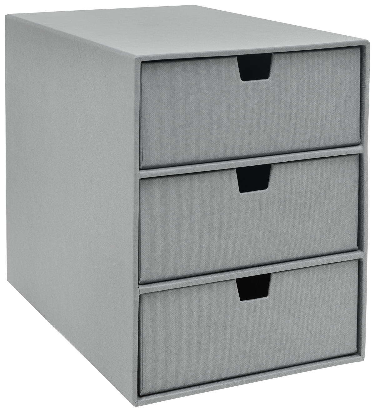 SCHUBLADENBOX  - Grau, Basics, Karton/Papier (16/25,2/20,5cm)