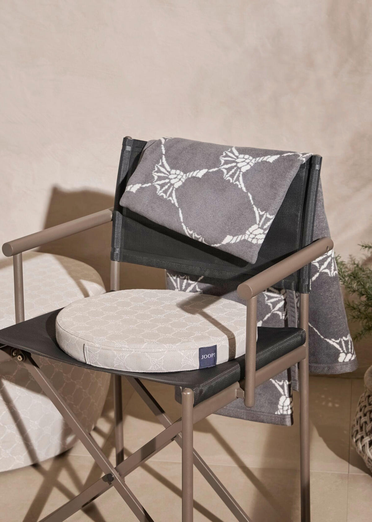 GARTENSTUHL Edelstahl Schwarz  - Schwarz, Design, Kunststoff/Metall (60/84/54cm) - Joop!