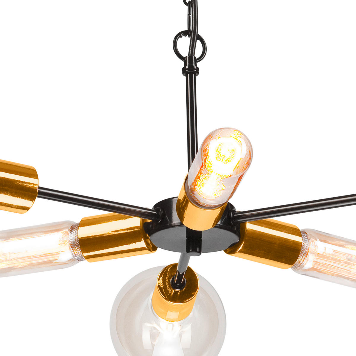 HÄNGELEUCHTE STARLA 74/34/74 cm   - Goldfarben, Design (74/34/74cm)