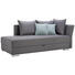 LIEGE in Textil Grau - Chromfarben/Anthrazit, Design, Kunststoff/Textil (220/93/100cm) - Xora LIEGE in Textil Grau - Chromfarben/Anthrazit, Design, Kunststoff/Textil (220/93/100cm) - Xora