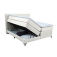 BOXSPRINGBETT 160/200 cm  in Naturfarben  - Schwarz/Naturfarben, KONVENTIONELL, Textil/Metall (160/200cm) - Carryhome