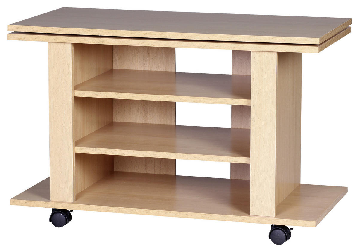 STOJALO ZA TV barve bukve  - barve bukve, Konvencionalno, umetna masa/leseni material (75/51/38cm) - MID.YOU