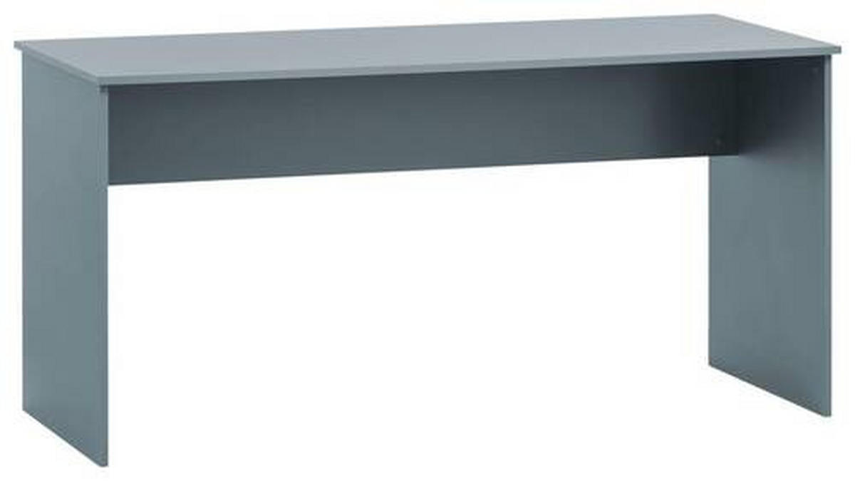 SCHREIBTISCH 65/150/73,6 cm  in Blau  - Blau/Eichefarben, MODERN, Holzwerkstoff (65/150/73,6cm) - MID.YOU