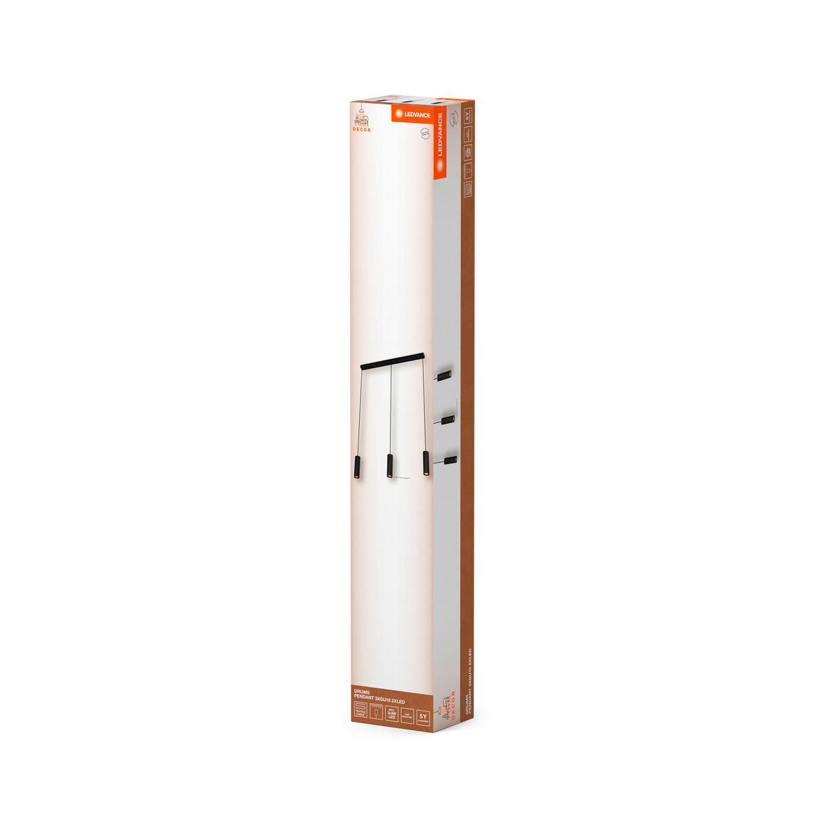 PENDELLEUCHTE 82,5/5,6/124 cm  - Schwarz, KONVENTIONELL, Metall (82,5/5,6/124cm) - Ledvance