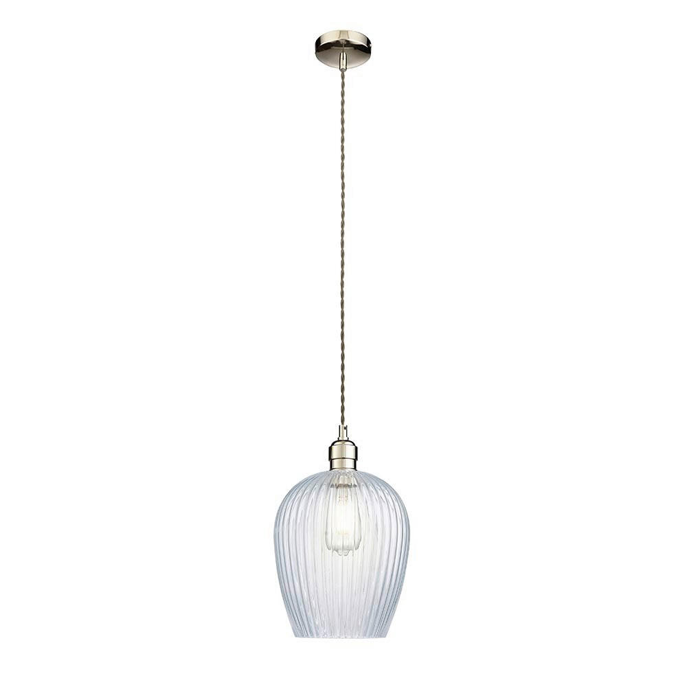 HÄNGELEUCHTE 21/47-157,5 cm  - Transparent, KONVENTIONELL, Glas (21/47-157,5cm) - ENDON