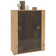 HIGHBOARD Eichefarben  106/138/44 cm  - Eichefarben, Natur, Glas/Holz (106/138/44cm) - Valnatura