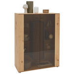 HIGHBOARD Eichefarben  106/138/44 cm  - Eichefarben, Natur, Glas/Holz (106/138/44cm) - Valnatura