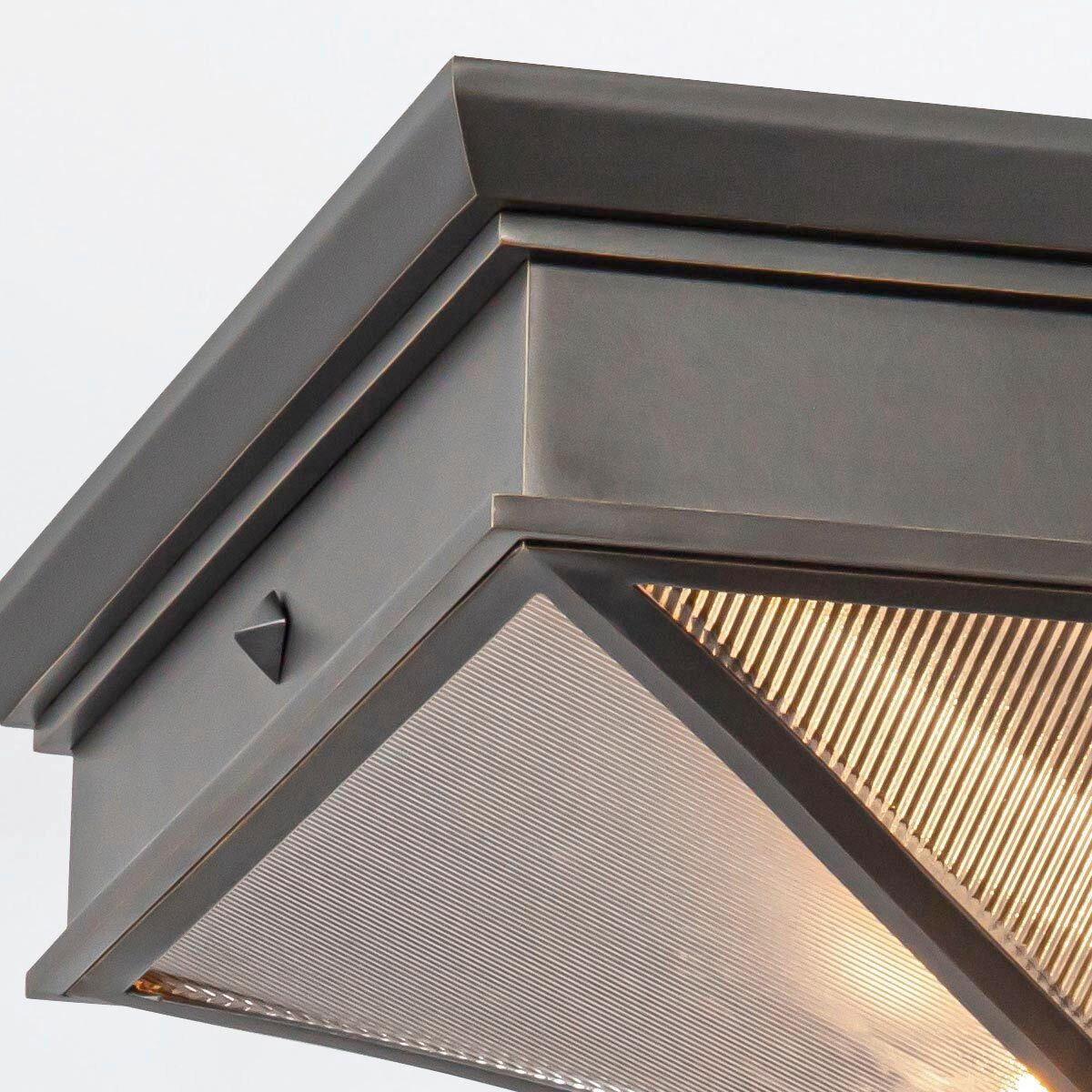 HÄNGELEUCHTE 14,2/37,1 cm  - Bronzefarben, KONVENTIONELL, Glas/Metall (14,2/37,1cm) - Elstead Lighting