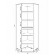 ECKSCHRANK 60/210/60 cm Weiß  - Weiß, KONVENTIONELL, Holzwerkstoff (60/210/60cm) - Xora