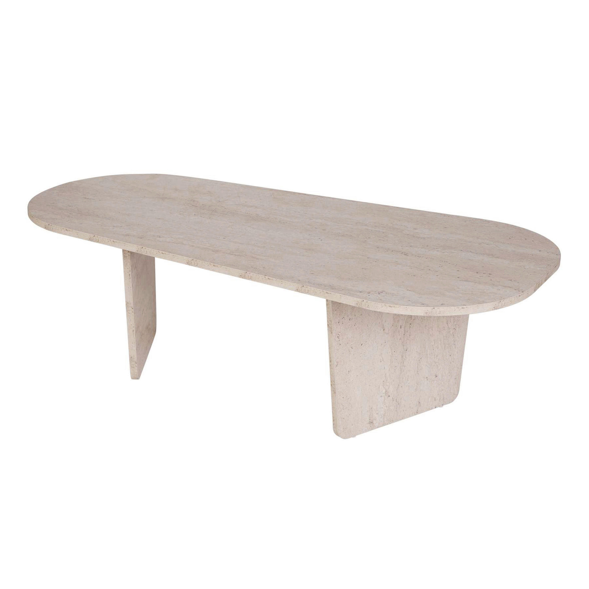 COUCHTISCH Freiform Creme  - Creme, Design, Holzwerkstoff (130/40/65cm) - MID.YOU