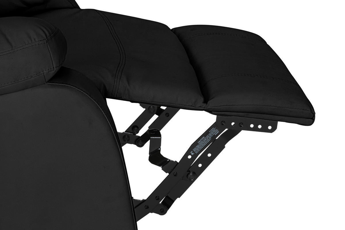 RELAXSESSEL in Textil Schwarz  - Schwarz, KONVENTIONELL, Textil/Metall (90/102/76/101/163cm) - Livetastic