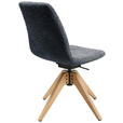 STUHL  in Webstoff Holz, Textil  - Eichefarben/Grau, Design, Holz/Textil (46/82,5-85,25/55cm) - Johann Jakob