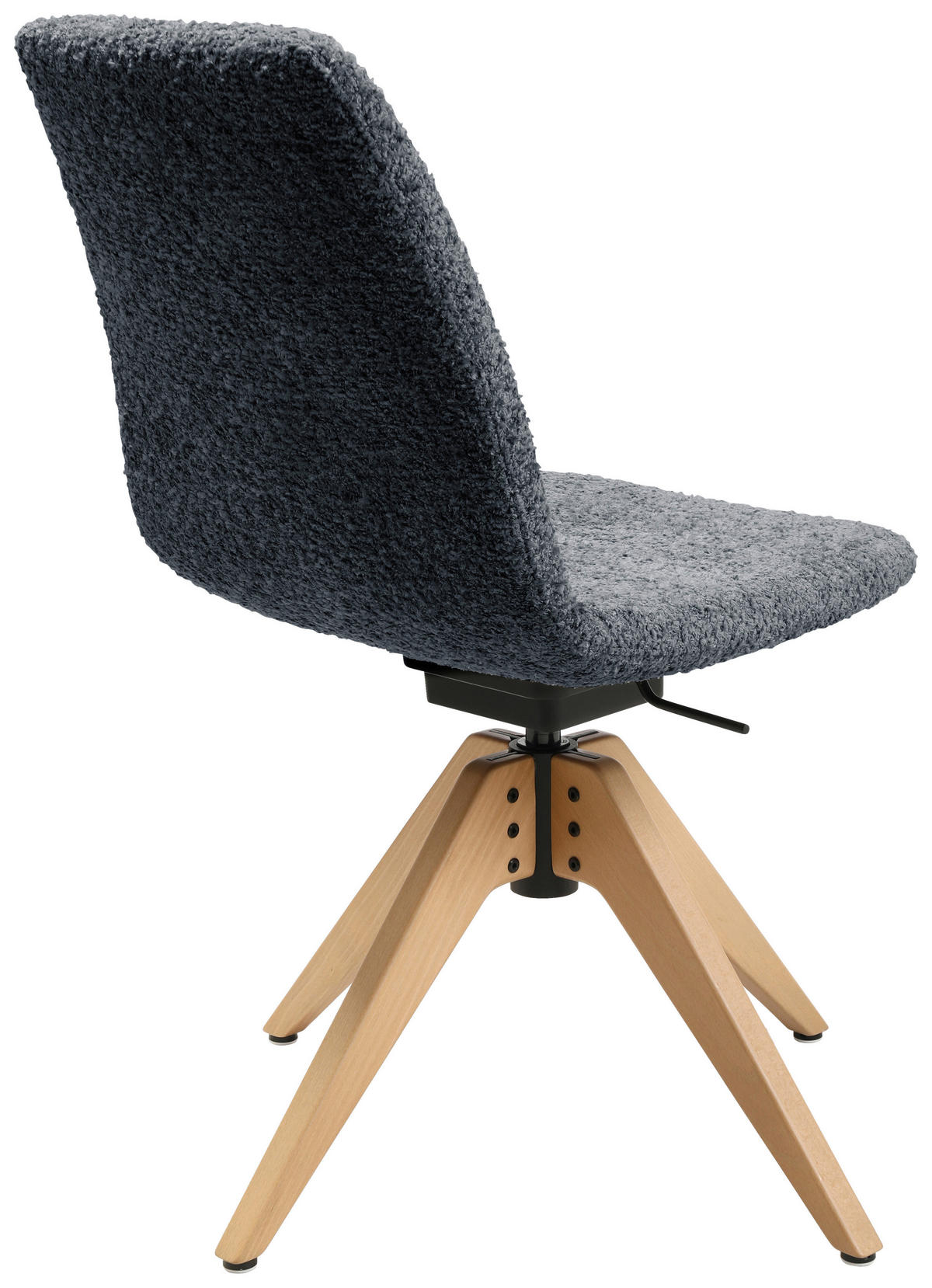 STUHL  in Webstoff  - Eichefarben/Grau, Design, Holz/Textil (46/82,5-85,25/55cm) - Johann Jakob