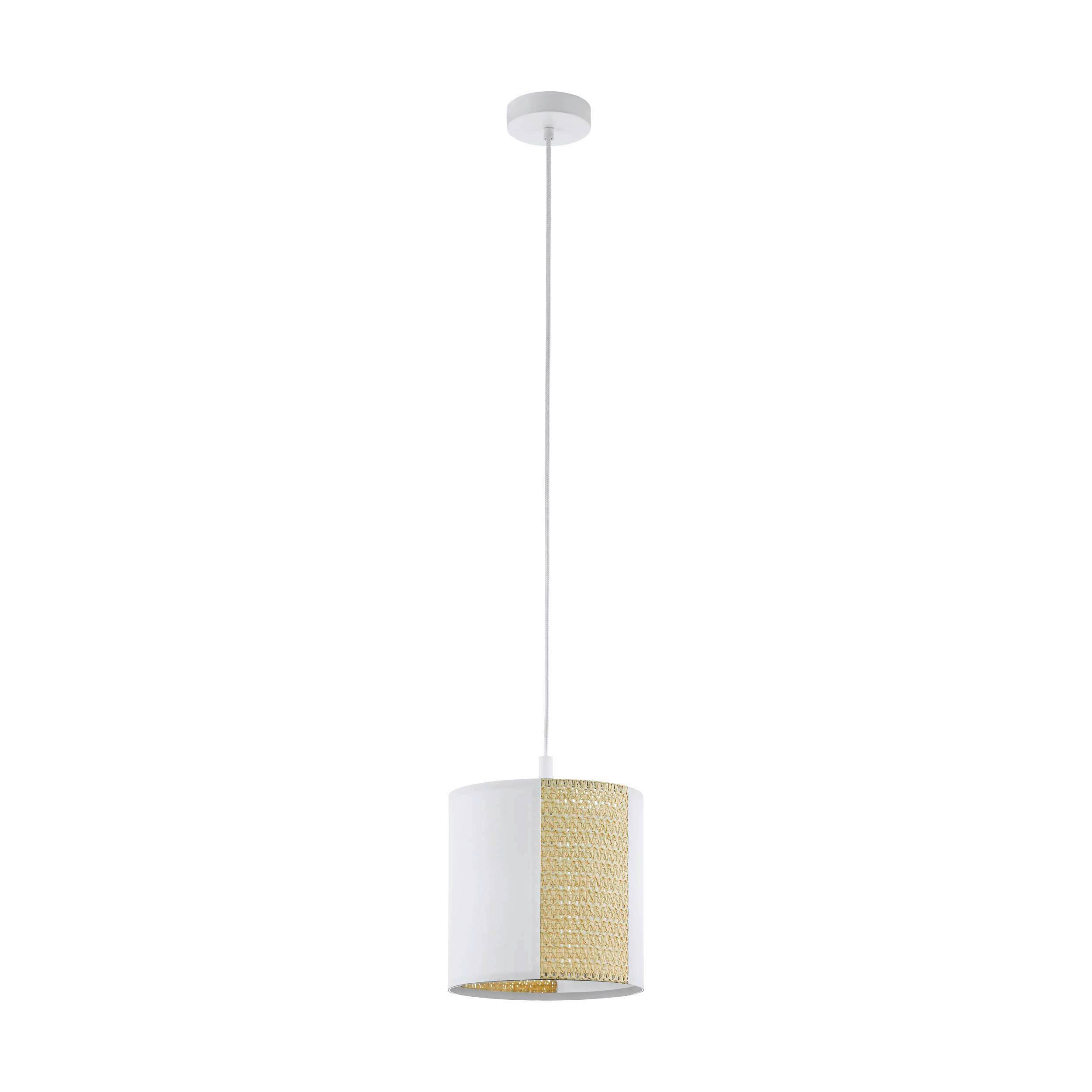 HÄNGLAMPA Arnhem 24/110 cm  - vit/brun, Natur, metall/papper (24/110cm) - Eglo