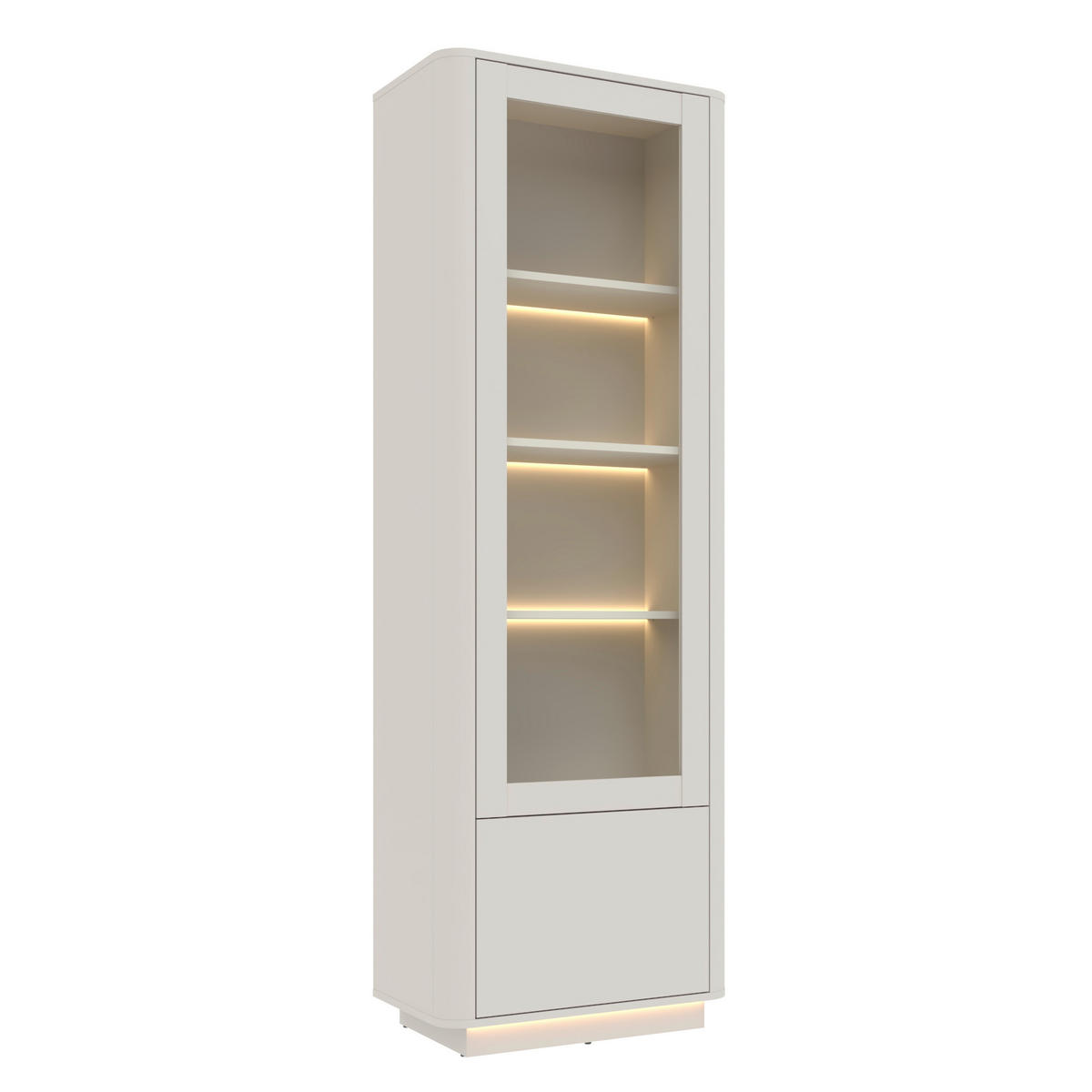 VITRINE  in Kaschmir  - Kaschmir, Design, Holzwerkstoff (200,5/67/40cm) - MID.YOU
