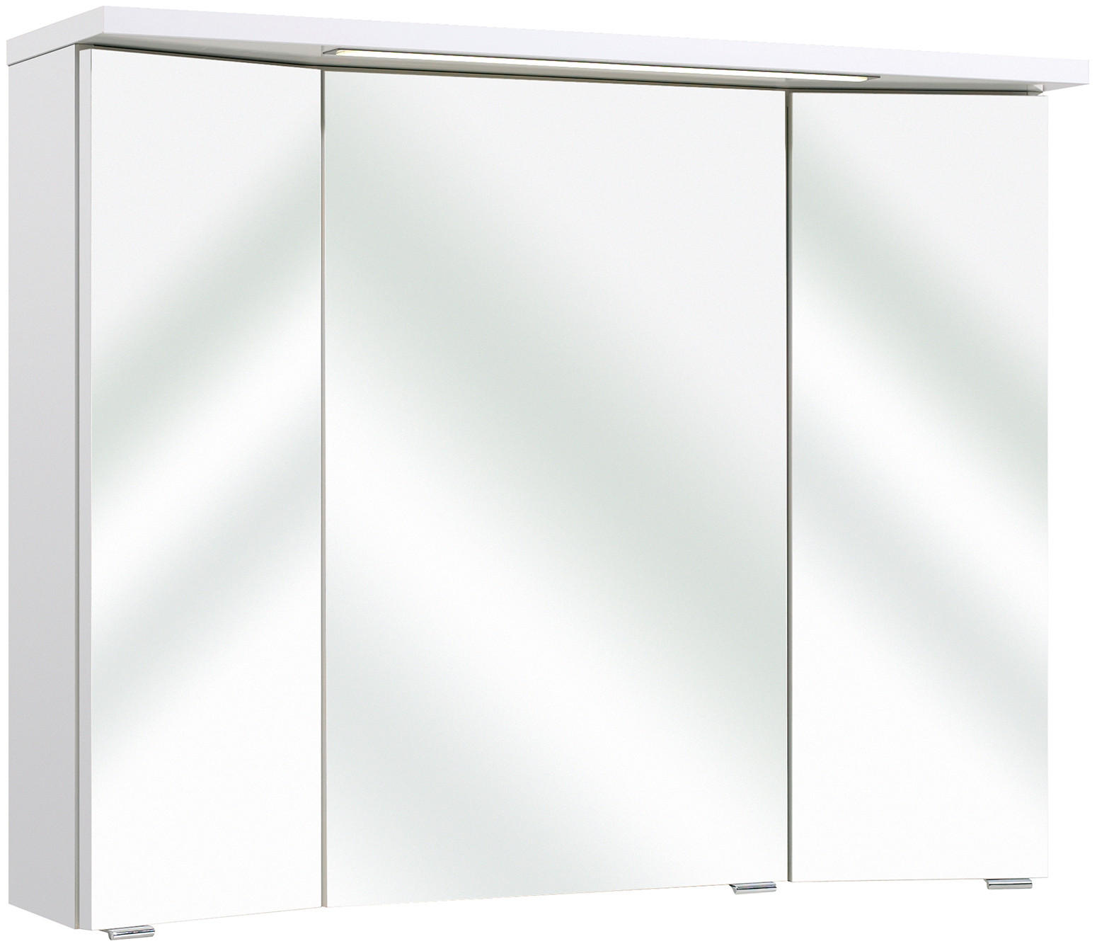 SPIEGELSCHRANK 90/72/20 cm  - Chromfarben/Weiß, KONVENTIONELL, Glas/Holzwerkstoff (90/72/20cm) - Xora