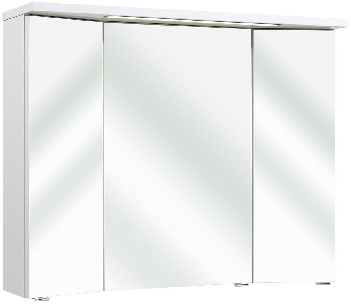 SPIEGELSCHRANK 90/72/20 cm  - Chromfarben/Weiß, KONVENTIONELL, Glas/Holzwerkstoff (90/72/20cm) - Xora