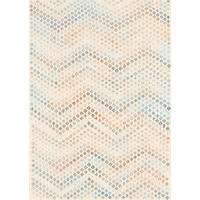 VINTAGE-TEPPICH Ondea Zigira 240/340 cm  in Creme, Pastellblau, Cognac  - Pastellblau/Cognac, Trend, Kunststoff/Textil (240/340cm) - Lindorug