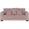 2,5-SITS SOFFA i manchester rosa  - svart/rosa, Klassisk, trä/textil (203/83/126cm) - MID.YOU