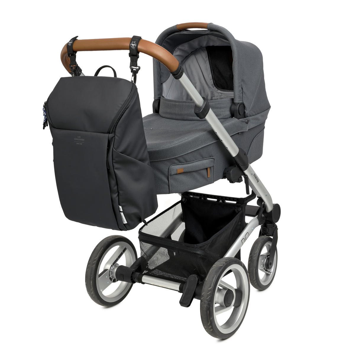 WICKELRUCKSACK Slender Up  - Schwarz, Basics, Textil (34/15/46cm) - Lässig