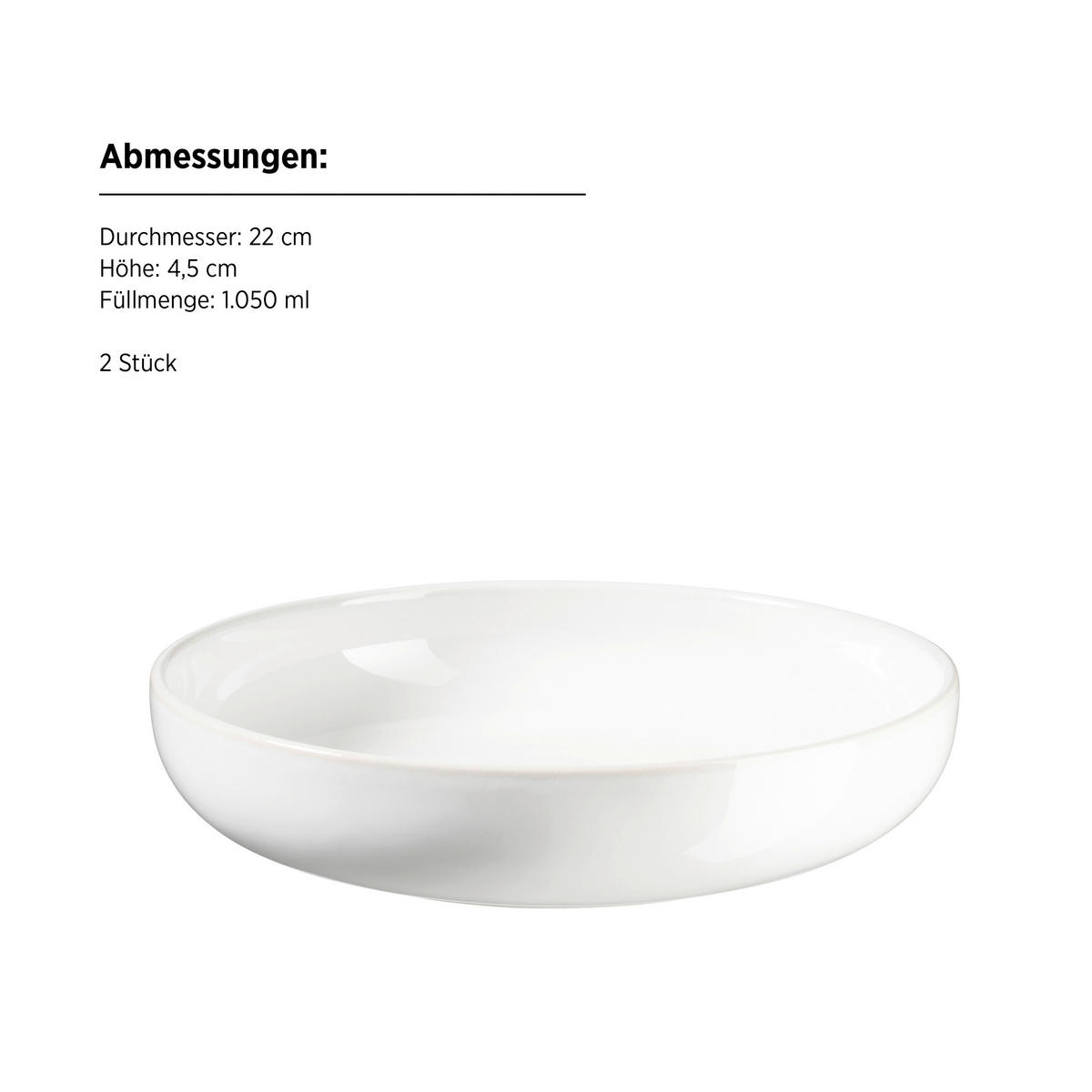 KOMBISERVICE Unico 8-teilig  - Weiß, Trend, Keramik - Mäser