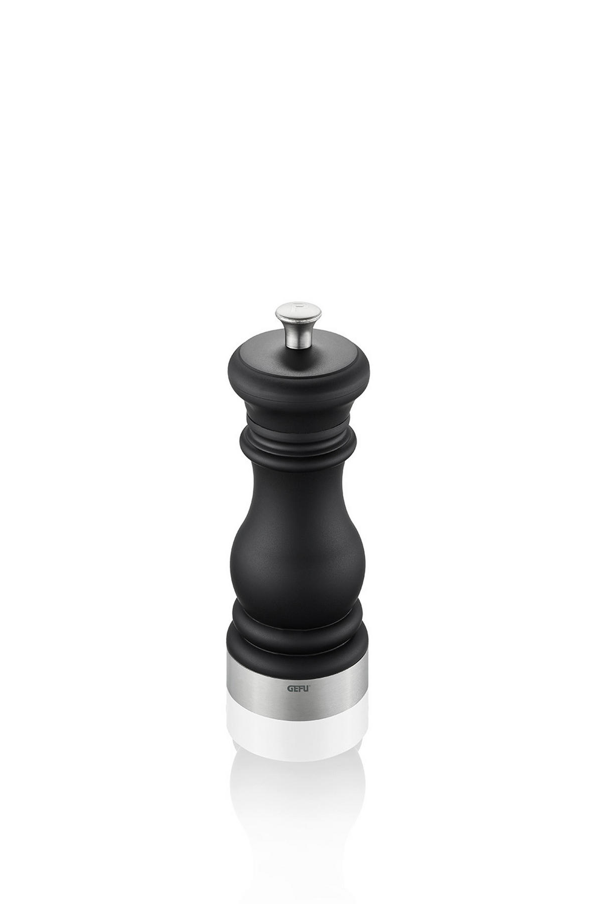SALZ- ODER PFEFFERMÜHLE 6/17 cm   - Edelstahlfarben/Schwarz, Design, Keramik/Kunststoff (6/17cm) - Gefu