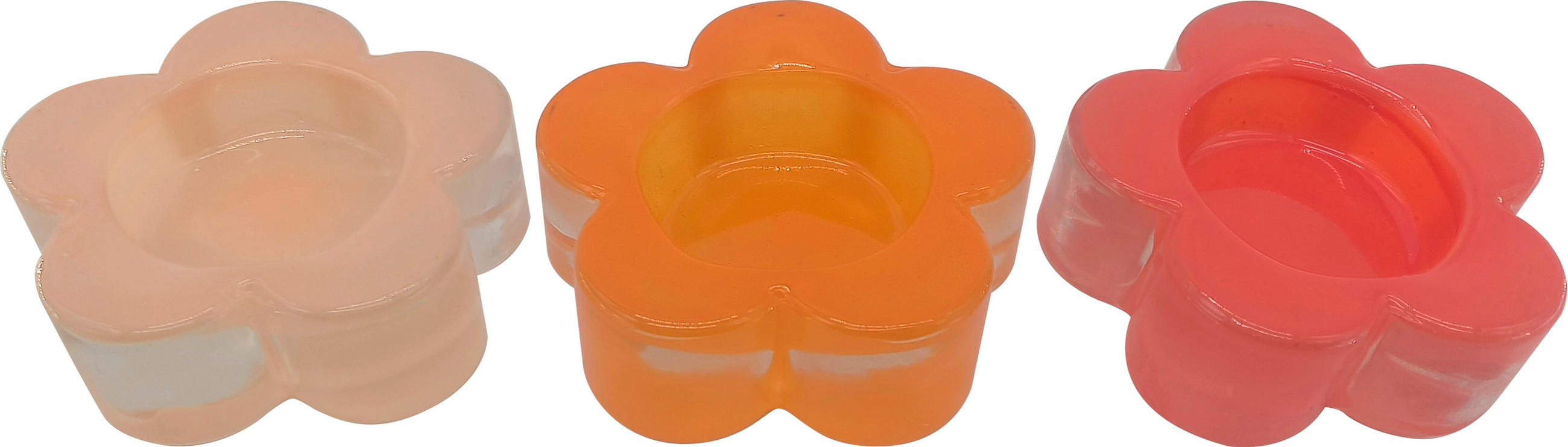 SKL. SVIETNIK NA ČAJ. SVIEČKU  sklo - oranžová/žltá, Basics, sklo (7/2,5cm) - Ambia Home
